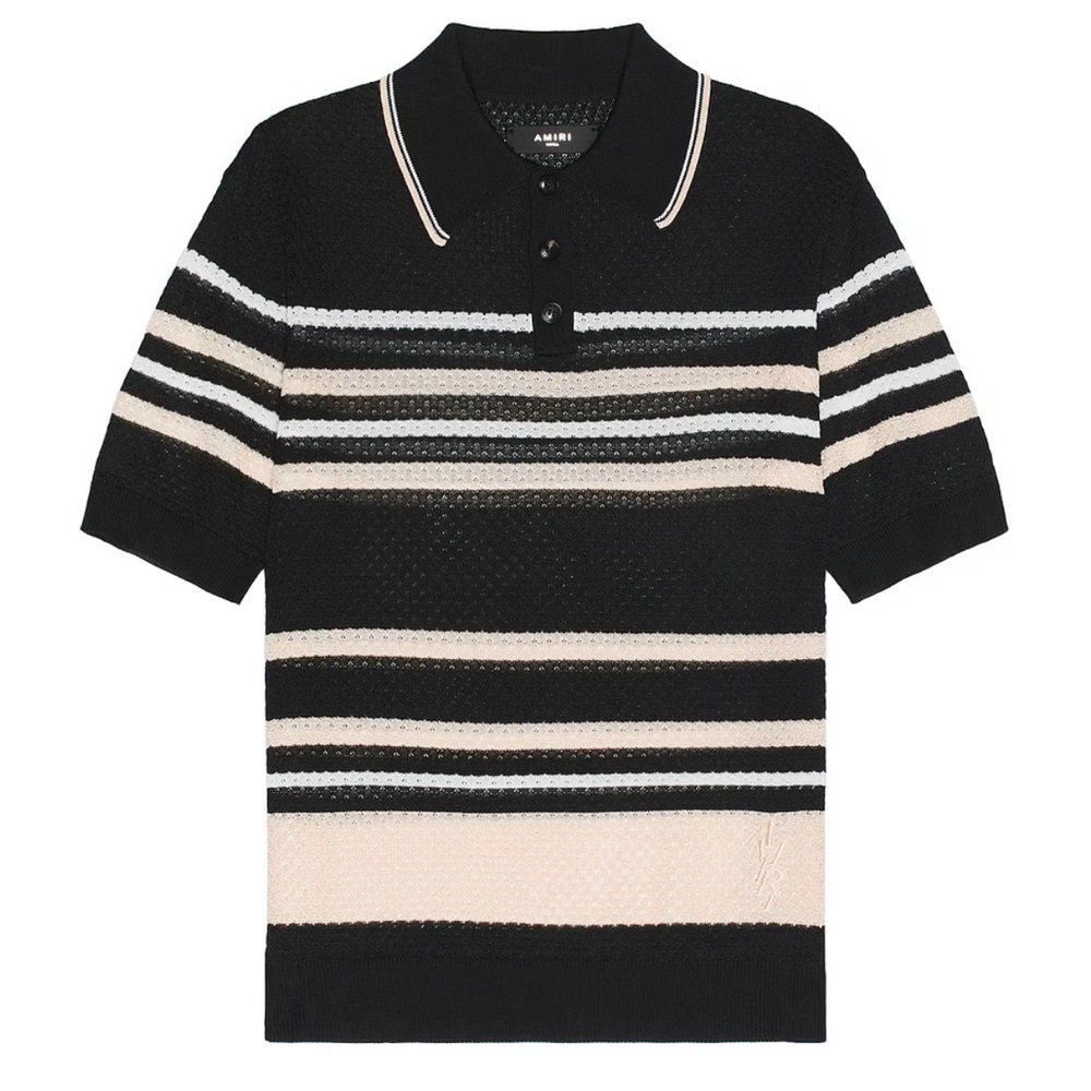 Amiri Striped Polo